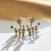 Brinco Estrelas com Zircônia